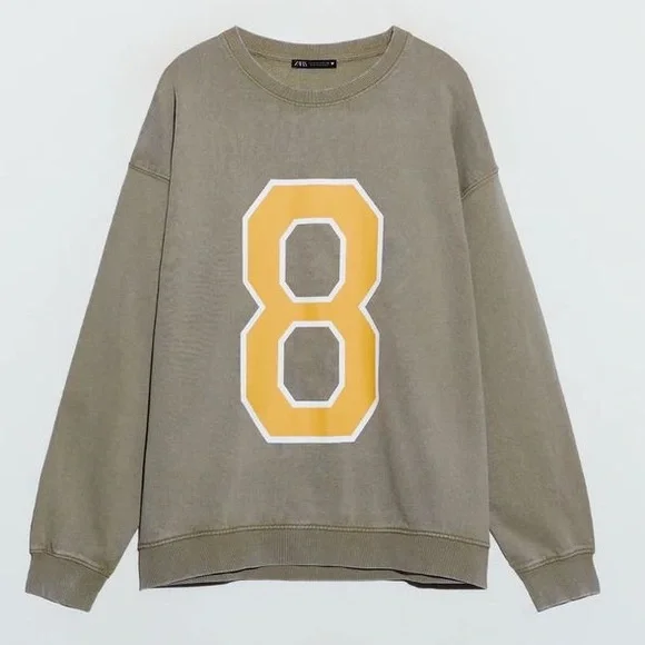 ππππ Washed Vintage look Sweatshirt Size L - Picture 3 of 10